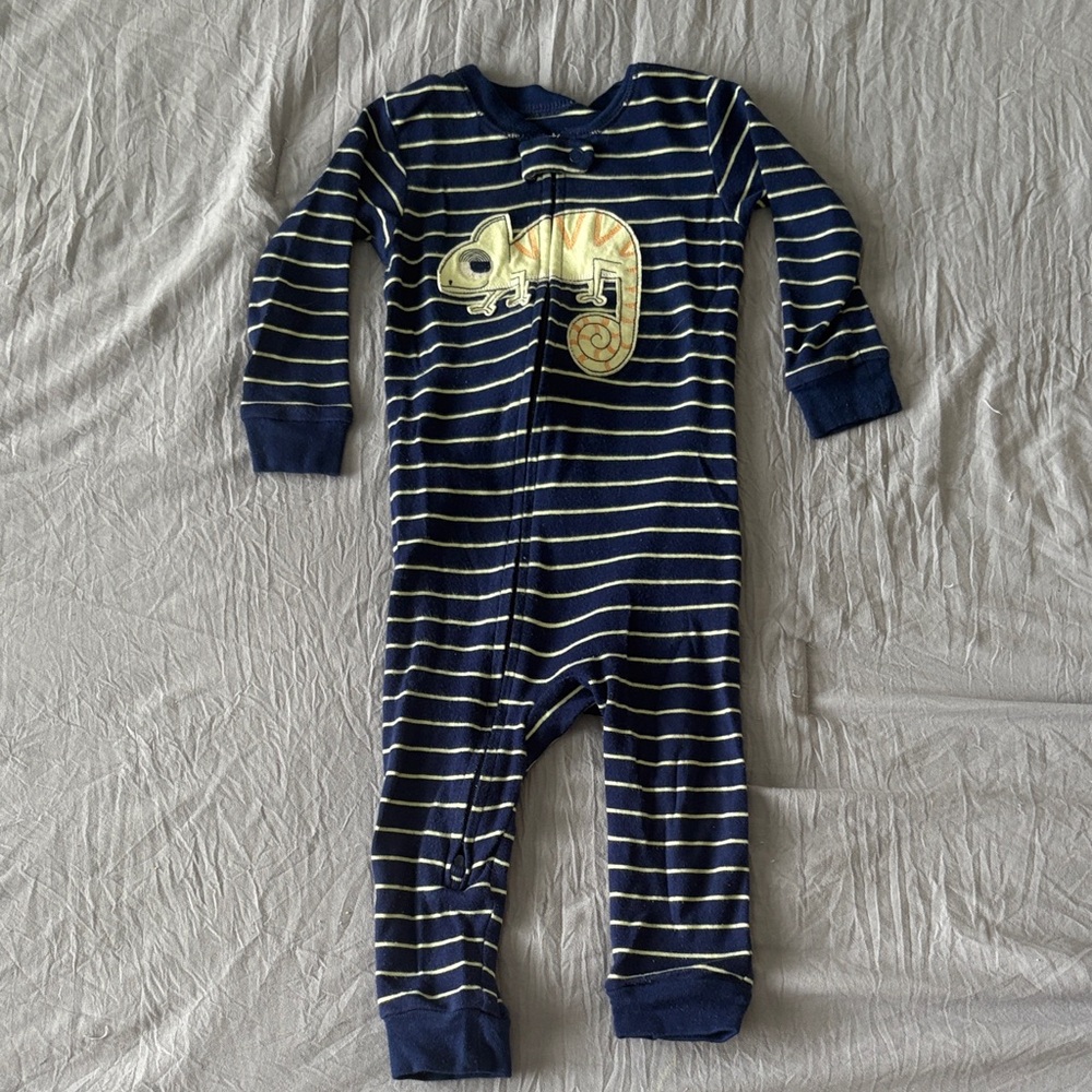 Carter's Snug Fit Striped One Piece with Zipper